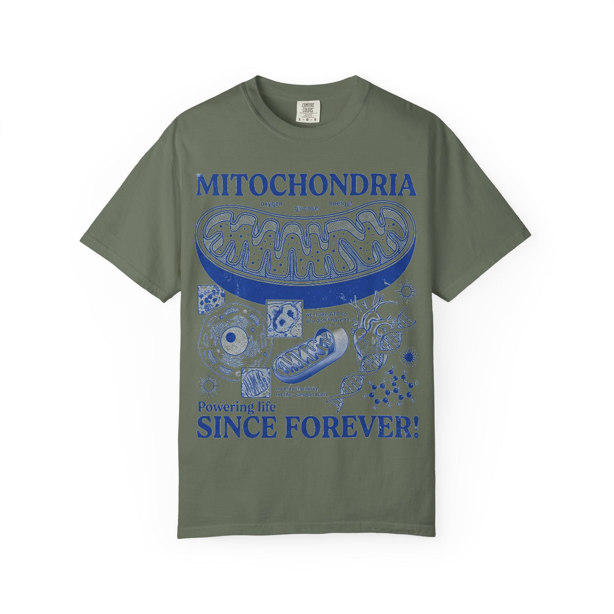 Mitochondria Powering Life Since Forever Shirt, Funny Biology Teacher Tee, Science Nerd Shirt, Student Gift