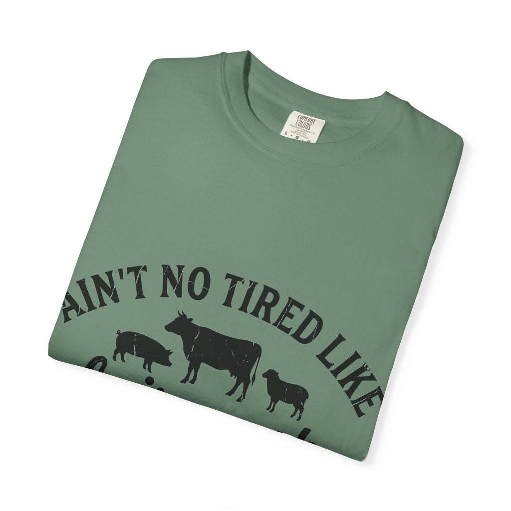 Ain't No Tired Like Fair Week Tired Shirt, Funny Livestock Show Tee, County Fair Mom Shirt, 4H Gift