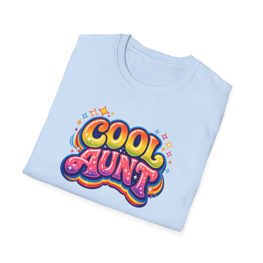 Cool Aunt T-Shirt — Retro Colorful Graphic Tee for Fun-Loving Aunts
