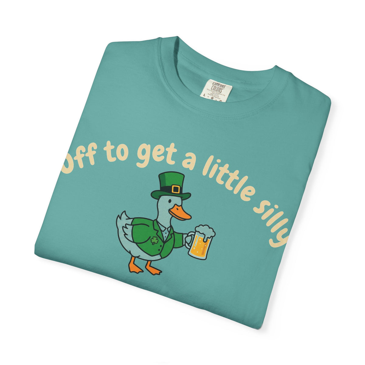 Off To Get A Little Silly Shirt, St Patricks Day Duck Beer Tee, Funny Irish Duck Shirt, Paddys Day Gift