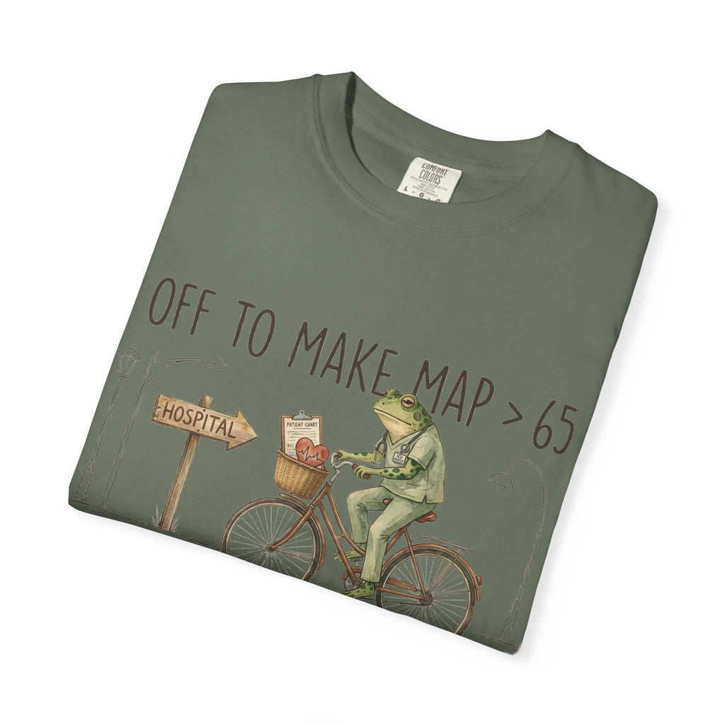 Off To Make MAP Over 65 Shirt, Funny ICU Nurse Frog Tee, Critical Care Nurse Shirt, RN Gift