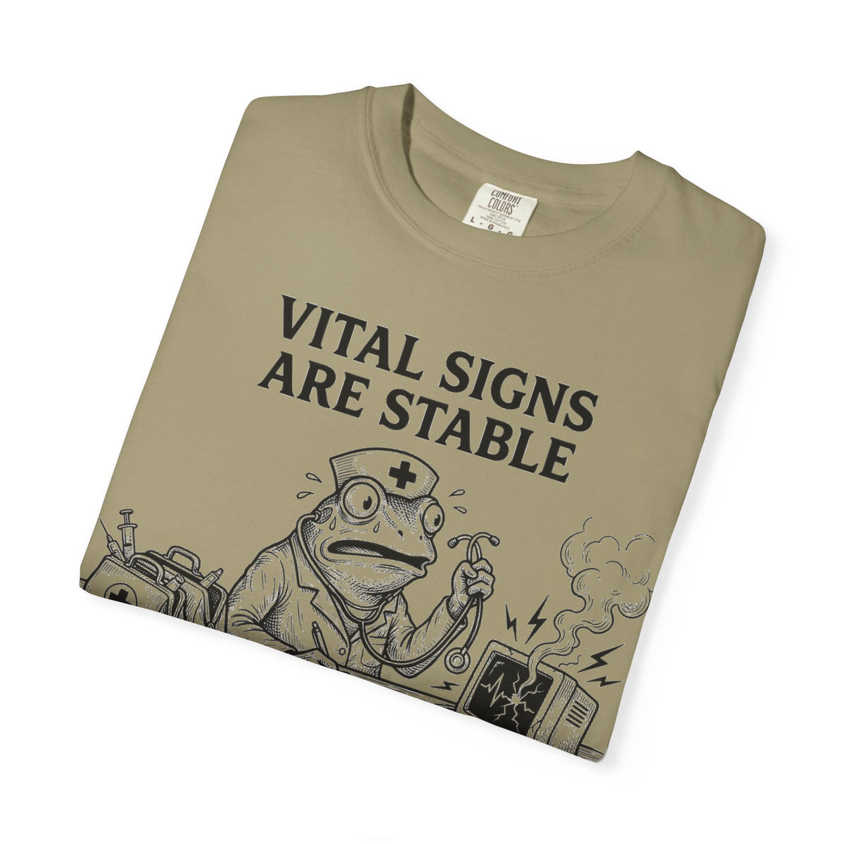 Vital Signs Are Stable I Am Not Shirt, Funny Nurse Frog Tee, Burnt Out RN Shirt, Night Shift Gift