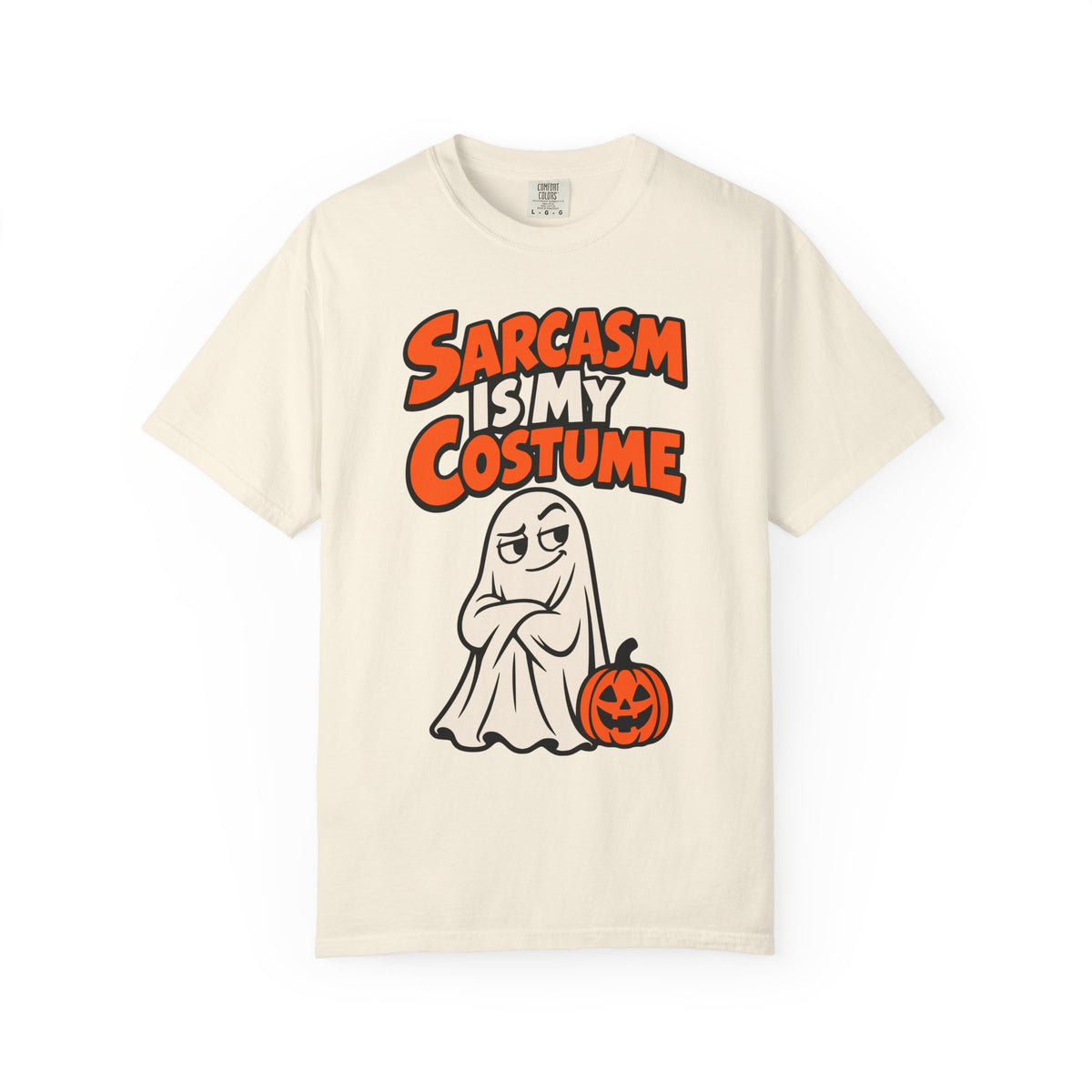 Sarcasm Is My Costume Halloween Shirt, Funny Ghost Tee, Retro Sarcastic Humor