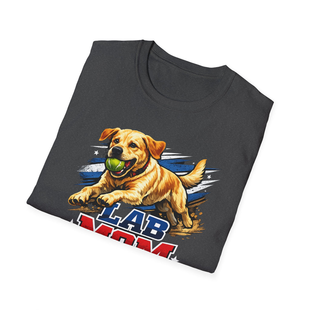 Lab Mom T-Shirt – Cute Yellow Labrador Graphic Tee for Dog Lovers