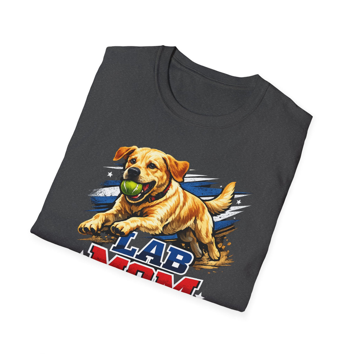 Lab Mom T-Shirt – Cute Yellow Labrador Graphic Tee for Dog Lovers