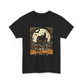 Candy First Halloween T-Shirt | Haunted House Pumpkin Graphic Tee