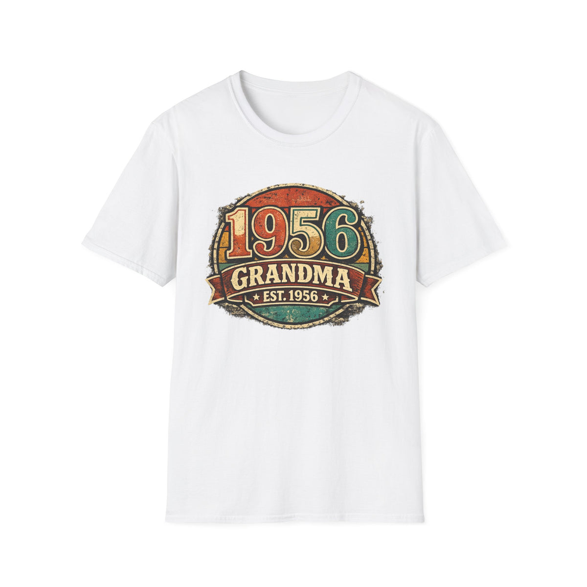 1956 Grandma T-Shirt – Vintage Established 1956 Birthday Gift