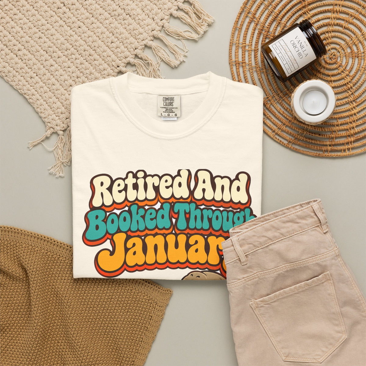 Retired And Booked Through January Shirt | funny retirement gift