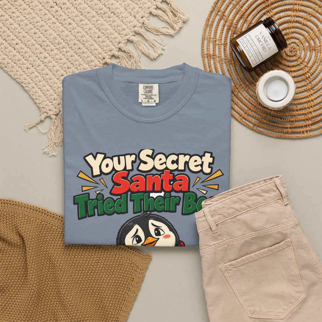 Your Secret Santa Tried Their Best Shirt | secret santa gift | Work Gift