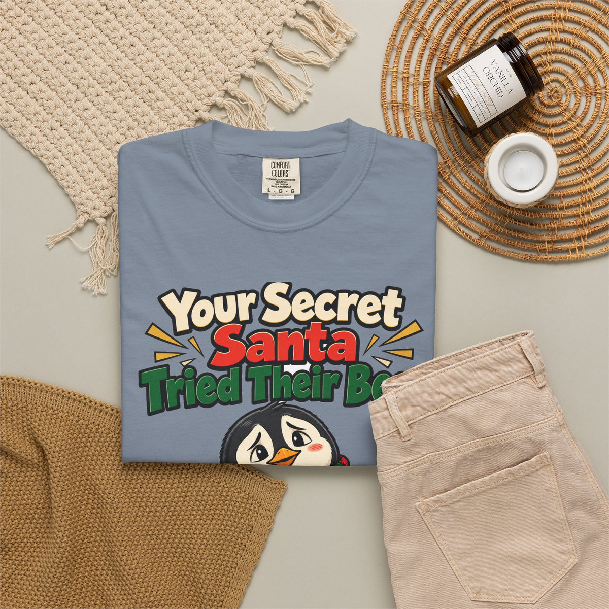 Your Secret Santa Tried Their Best Shirt | secret santa gift | Work Gift