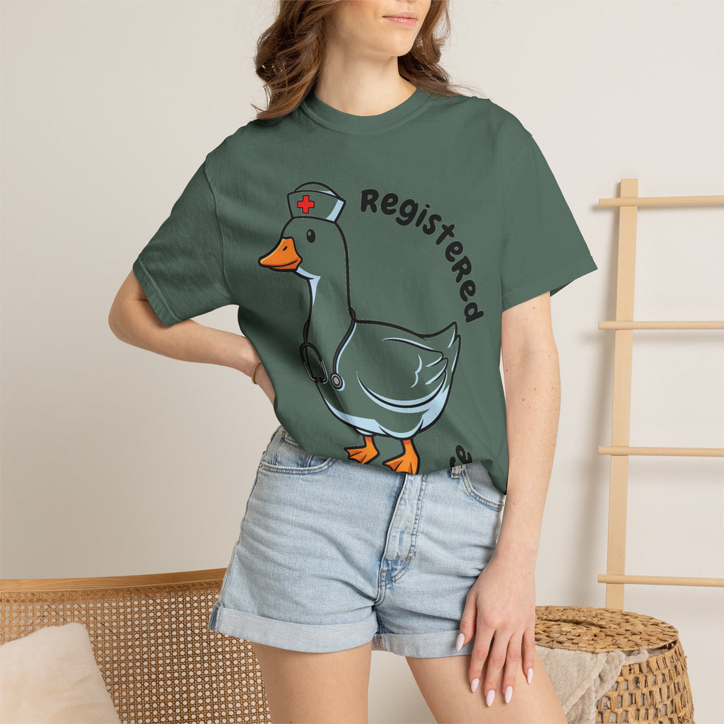 Registered Silly Goose Curved Shirt, Nurse Goose Stethoscope Tee, Funny Nurse Shirt, RN Gift