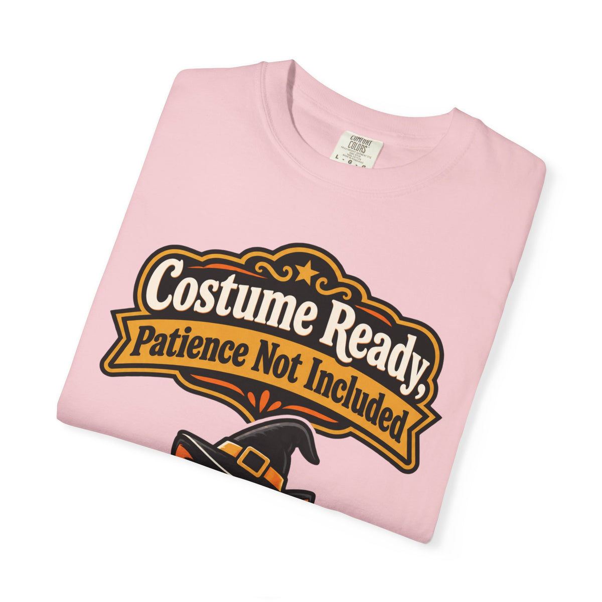 Costume Ready, Patience Not Included Halloween Shirt, Funny Black Cat Tee