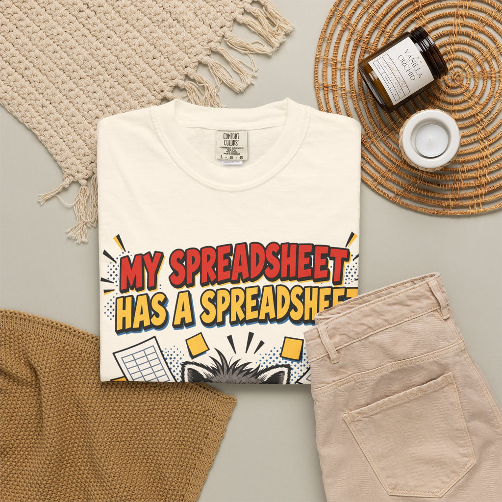 Funny Work Shirt My Spreadsheet Has A Spreadsheet | Office Humor Shirt | Accountant Gift | Coworker Gift