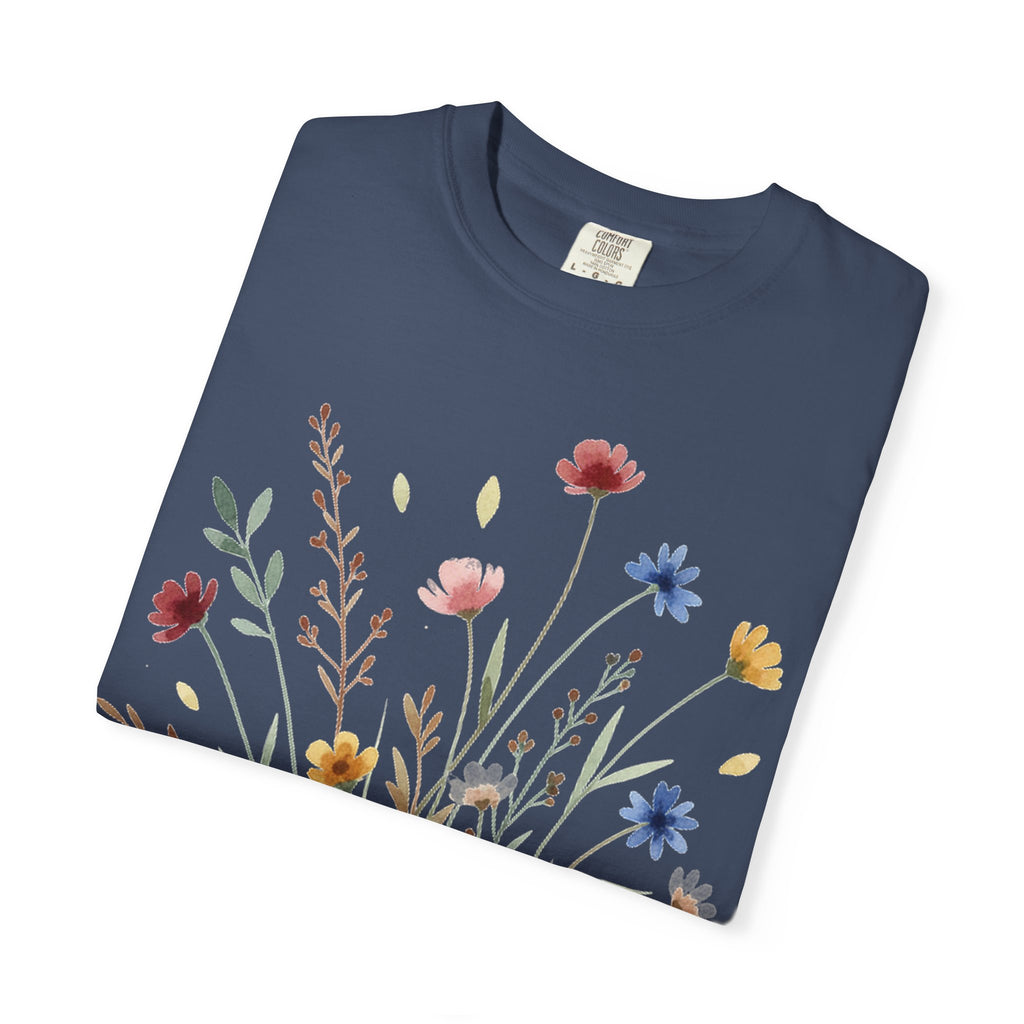 Watercolor Wildflower Bouquet Shirt, Painted Meadow Flowers Tee, Cottagecore Botanical Shirt, Garden Lover Gift
