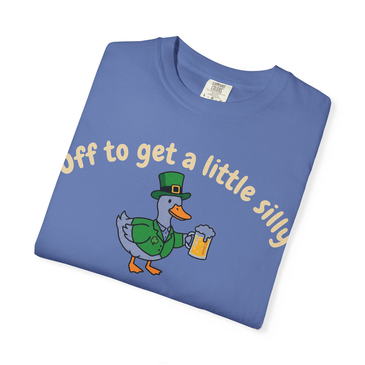 Off To Get A Little Silly Shirt, St Patricks Day Duck Beer Tee, Funny Irish Duck Shirt, Paddys Day Gift
