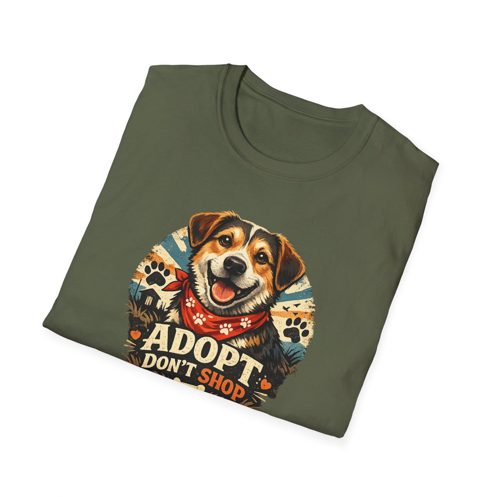 Adopt Don't Shop Dog T-Shirt – Rescue Pet Awareness Tee