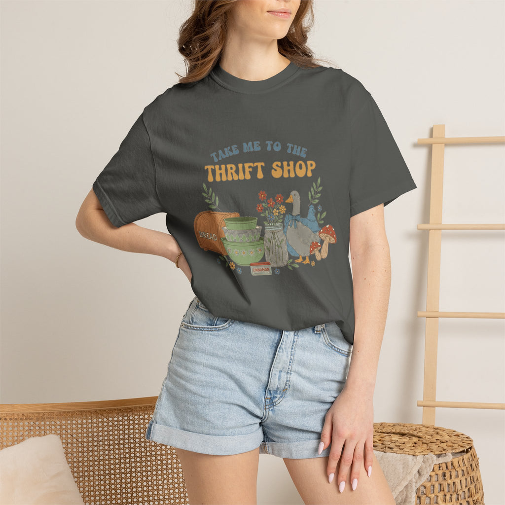 Take Me To The Thrift Shop Tall Shirt, Thrifted Treasures Still Life Tee, Vintage Lover Shirt, Thrifting Gift