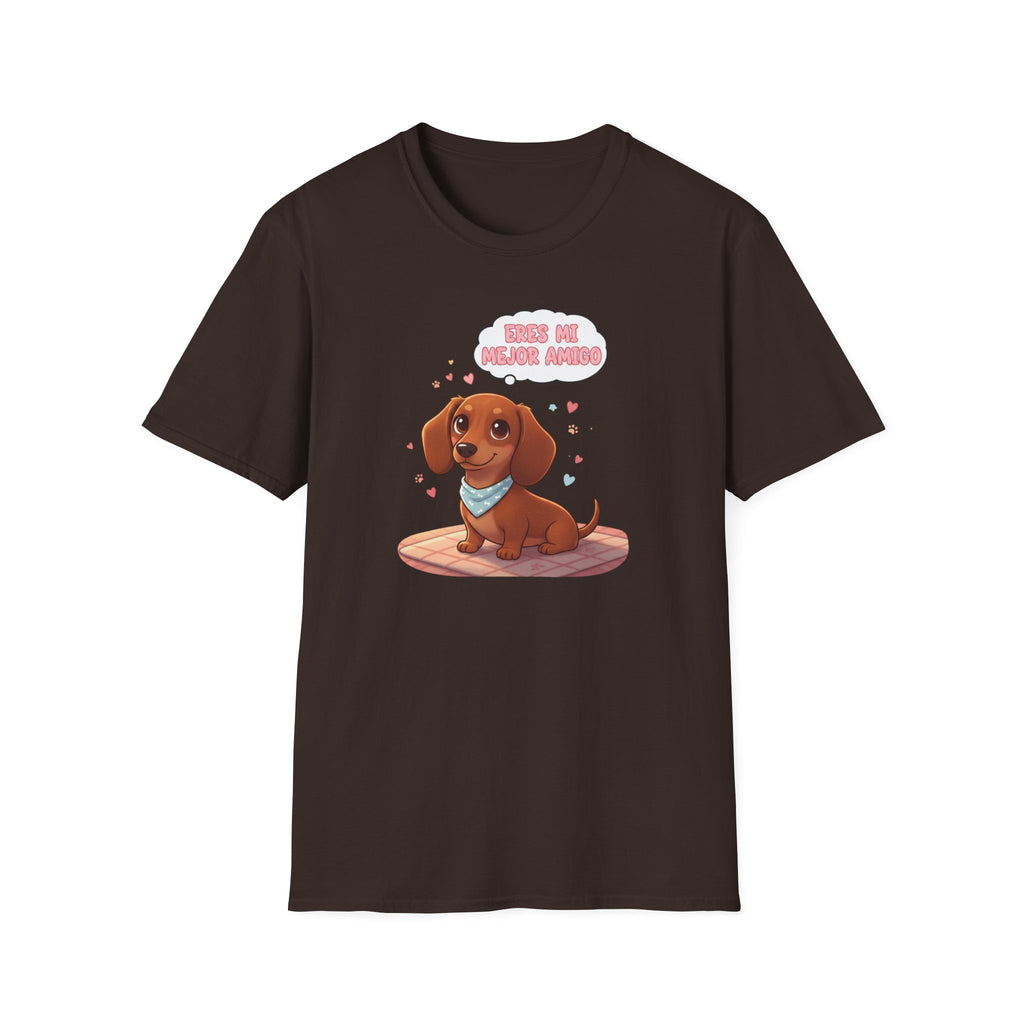 Cute Dachshund T‑Shirt — "Adopt Me, Please?" Puppy Graphic Tee