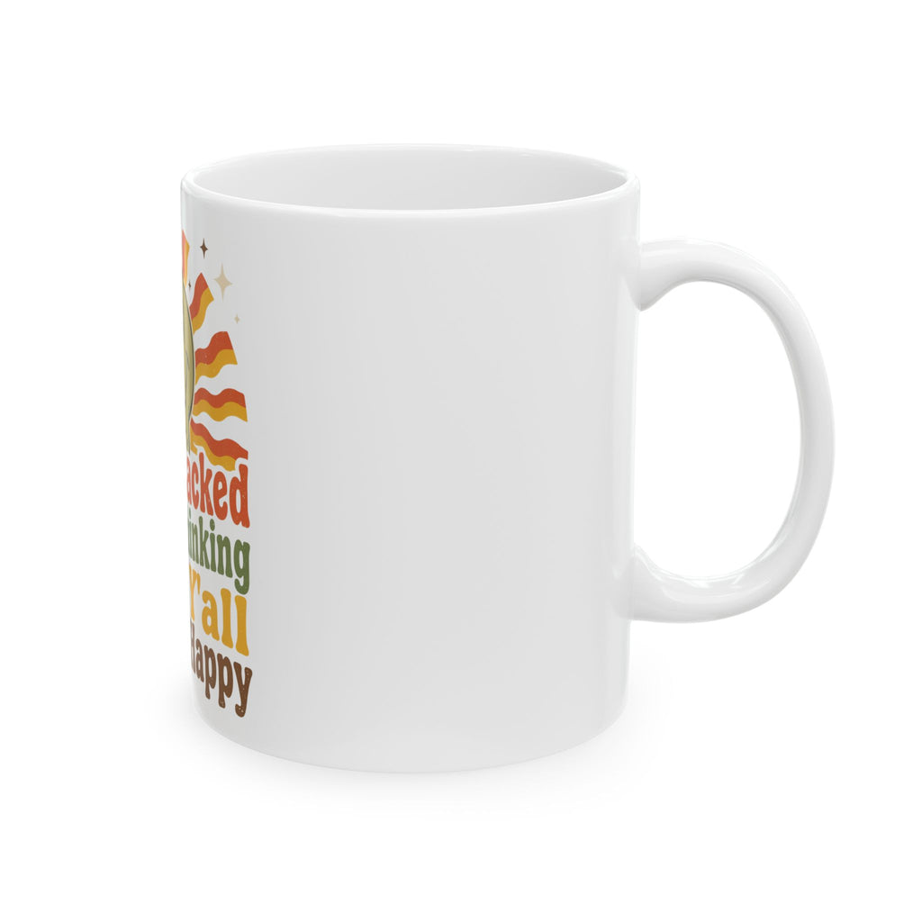 Wish I Lacked Critical Thinking Skills Y'all Seem So Happy Mug, Funny Sarcastic Gift for Coworker, Secret Santa Gift, Coffee Mug 11oz 15oz