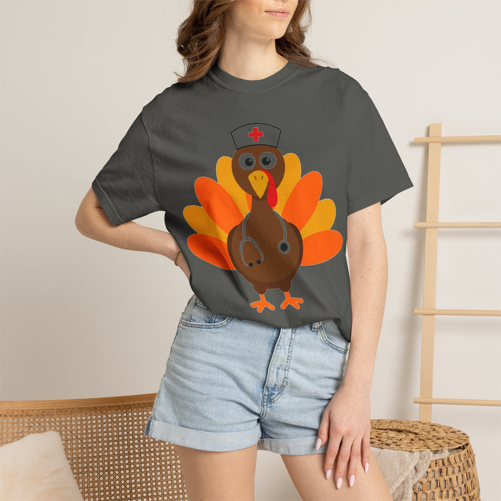 Nurse Turkey Shirt, Funny Thanksgiving Nurse Tee, Stethoscope Turkey Shirt, RN Holiday Gift