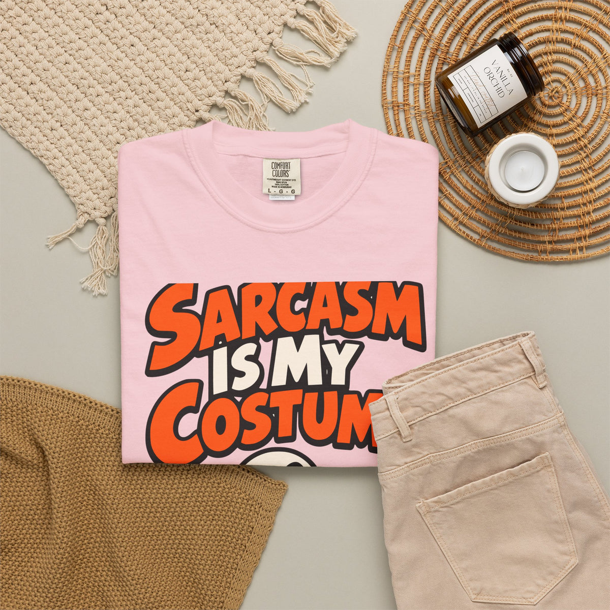 Sarcasm Is My Costume Halloween Shirt, Funny Ghost Tee, Retro Sarcastic Humor