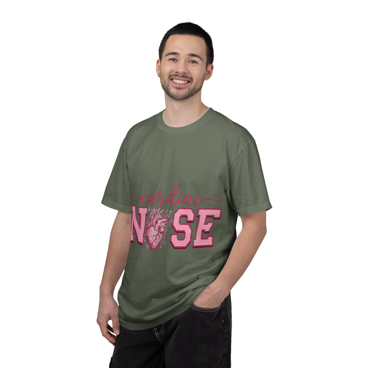 Cardiac Nurse Anatomical Heart Shirt, Pink Varsity Cardiology Tee, Cardiac RN Shirt, Nurse Gift