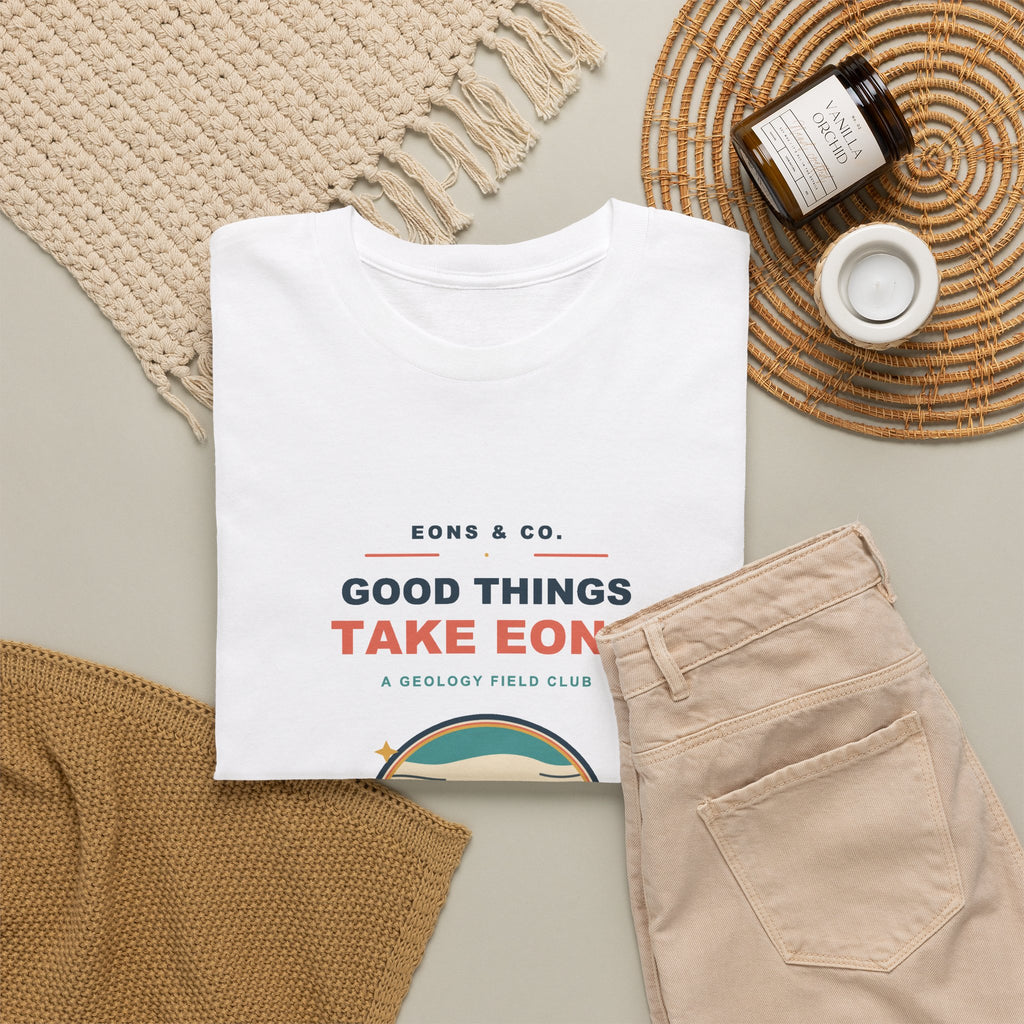 Eons & Co. Geology Tee — Good Things Take Eons