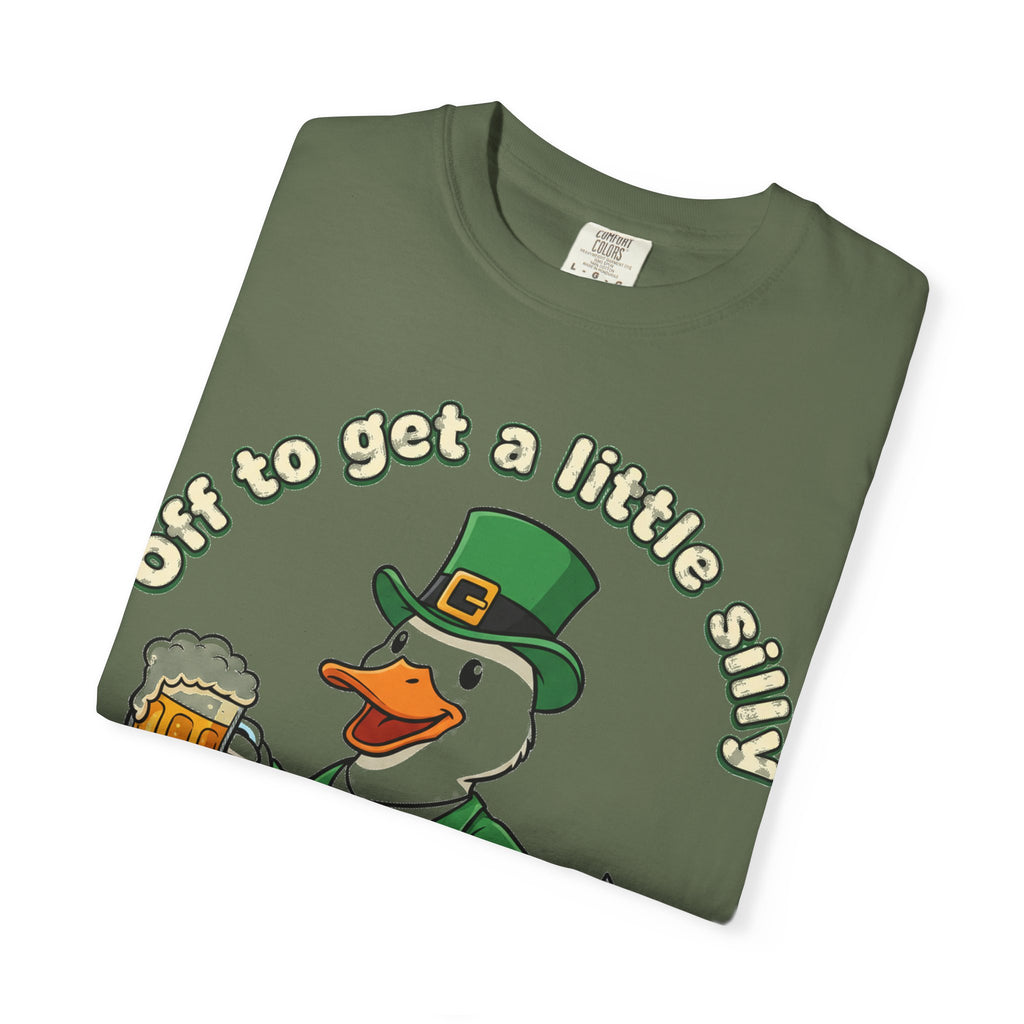 Off To Get A Little Silly Duck Shirt, Leprechaun Suit Beer Duck Tee, Funny St Patricks Day Shirt, Irish Gift