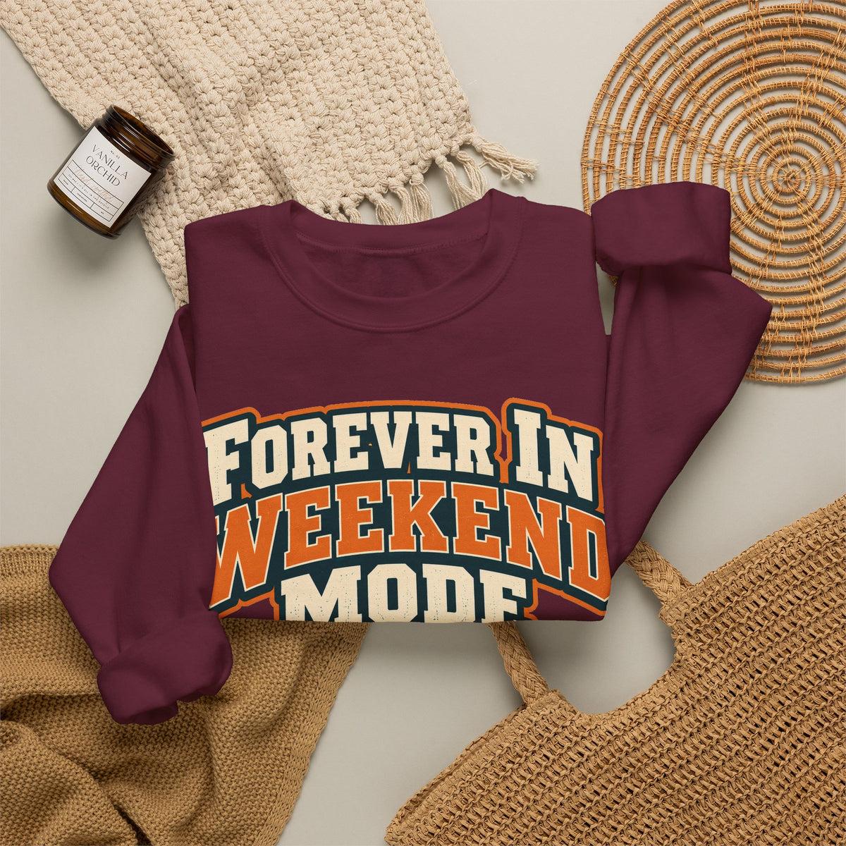 funny retirement Sweatshirt Forever In Weekend Mode Sweatshirt, Funny Retirement Gift Graphic Sweatshirt,