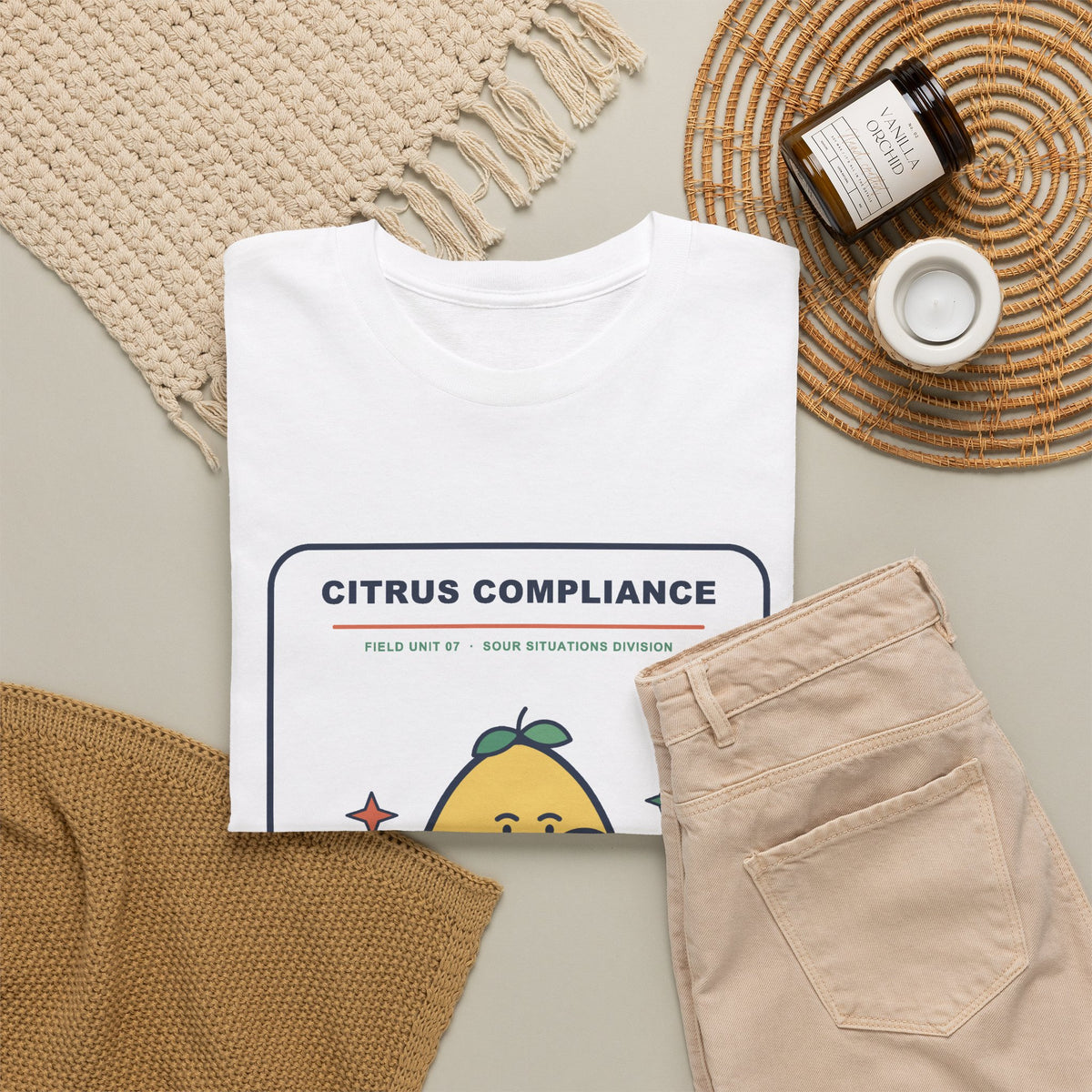 Citrus Compliance Tee — No Juice Left Unchecked | Funny Lemon Detective Shirt