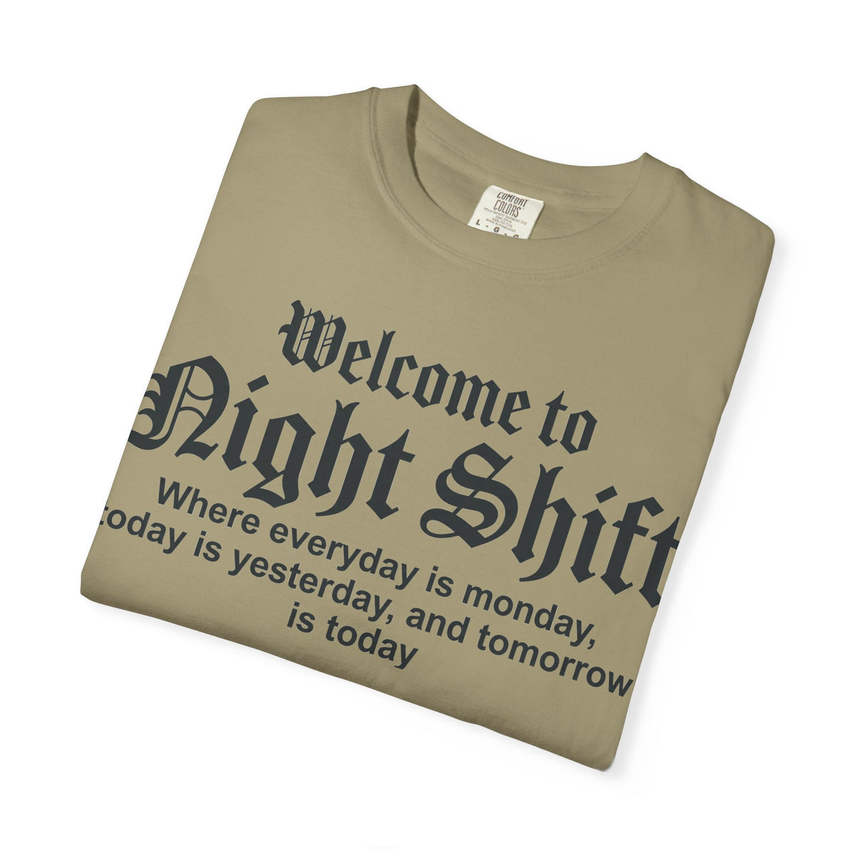 Welcome To Night Shift Bold Shirt, Gothic Type Nurse Tee, Shift Worker Humor Shirt, Nurse Gift