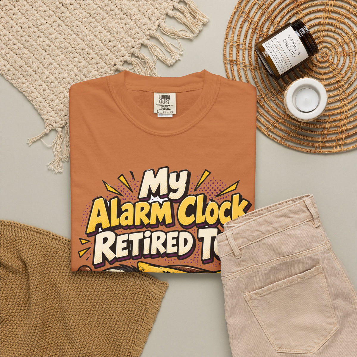 Funny Retirement Shirt My Alarm Clock Retired Too Skunk Shirt, Retirement Gift For Men Women, Newly Retired Humor Comfort Colors Shirt