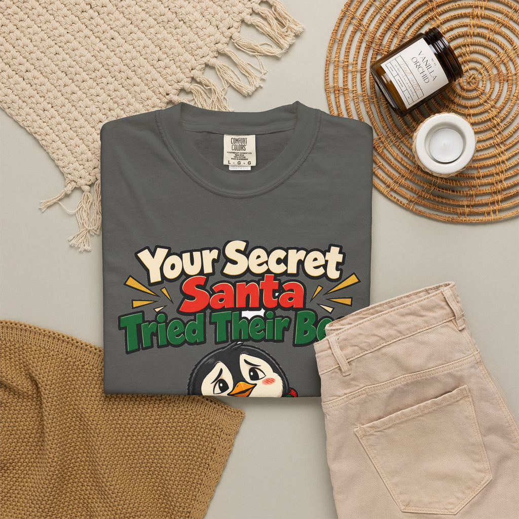 Your Secret Santa Tried Their Best Shirt | secret santa gift | Work Gift