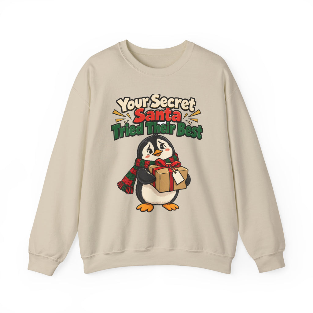 Your Secret Santa Tried Their Best Sweatshirt | secret santa gift | Work Gift