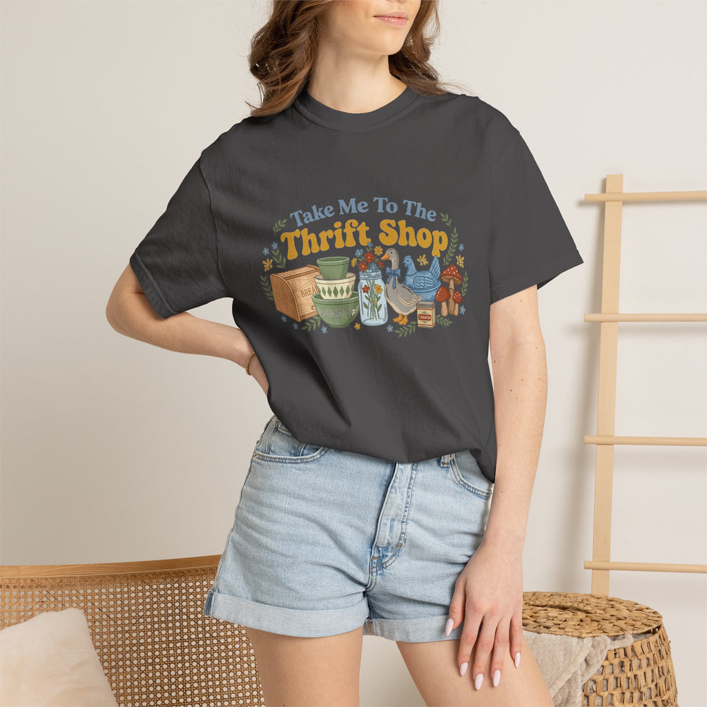 Take Me To The Thrift Shop Wide Shirt, Retro Thrift Finds Tee, Vintage Pyrex Shirt, Thrifter Gift