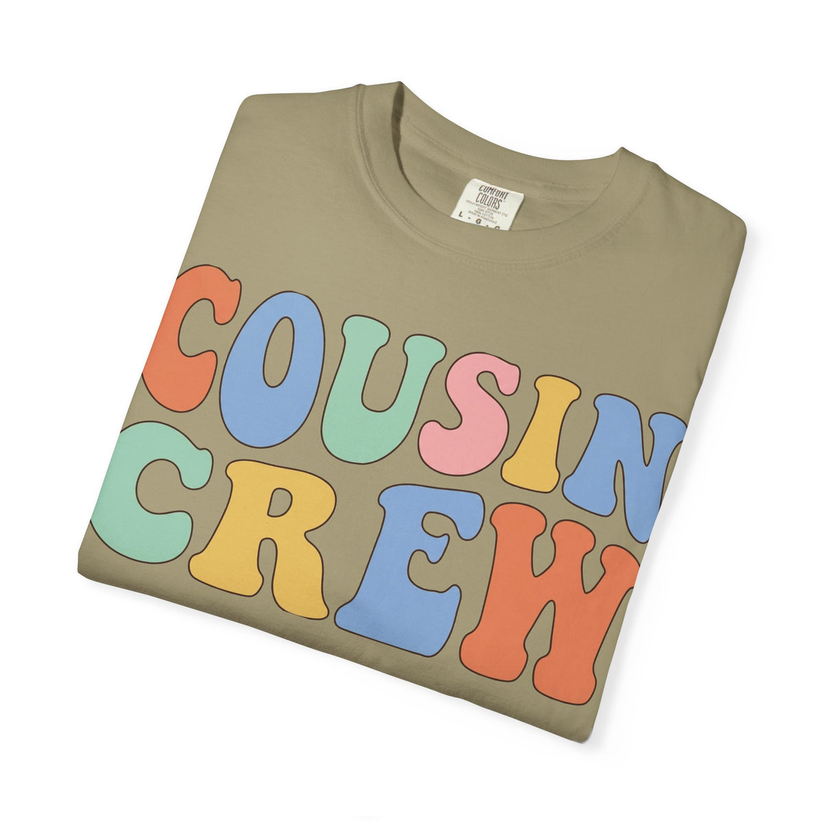 Cousin Crew Shirt, Retro Groovy Bubble Letter Tee, Matching Family Reunion Shirt, Cousin Gift