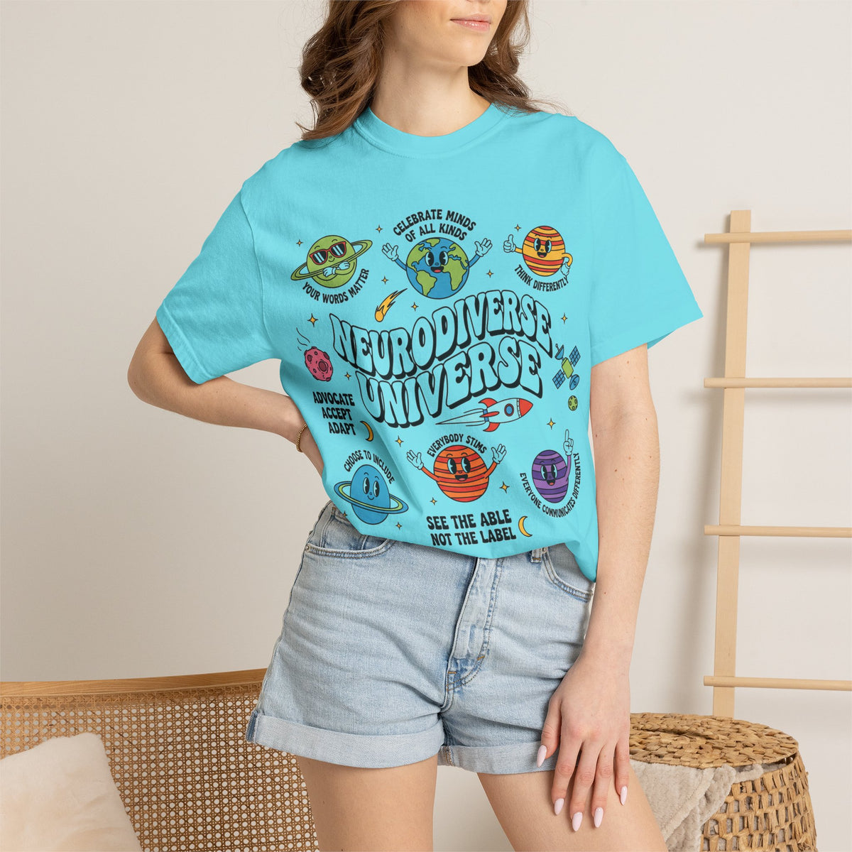 Neurodiverse Universe Bold Shirt, Celebrate Minds Of All Kinds Tee, Neurodiversity Pride Shirt, Advocate Gift
