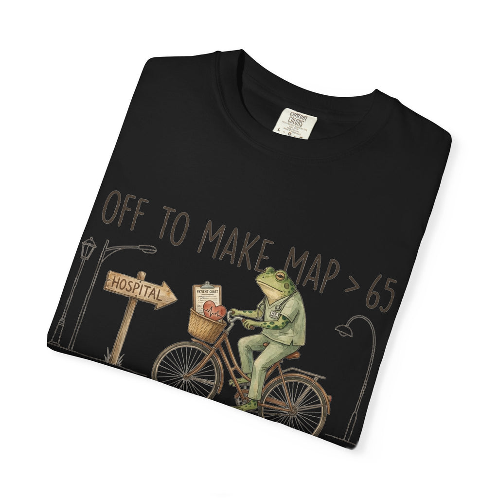 Off To Make MAP Over 65 Shirt, Funny ICU Nurse Frog Tee, Critical Care Nurse Shirt, RN Gift