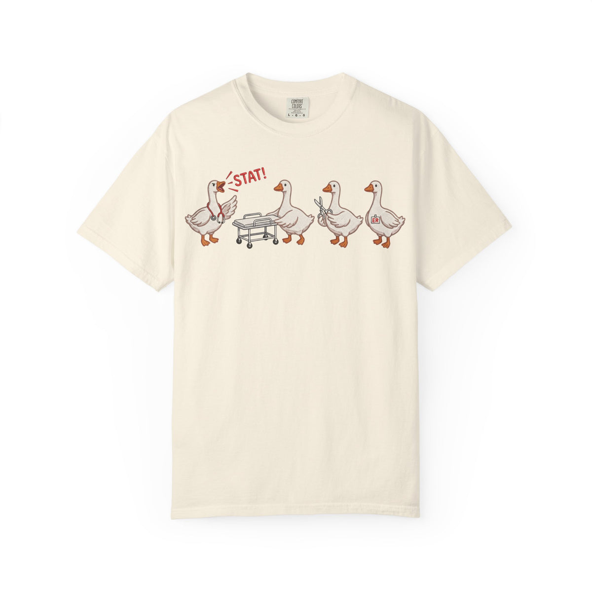 Nurse Goose Squad Stat Shirt, Funny ER Geese Tee, Night Shift Nurse Shirt, RN Team Gift