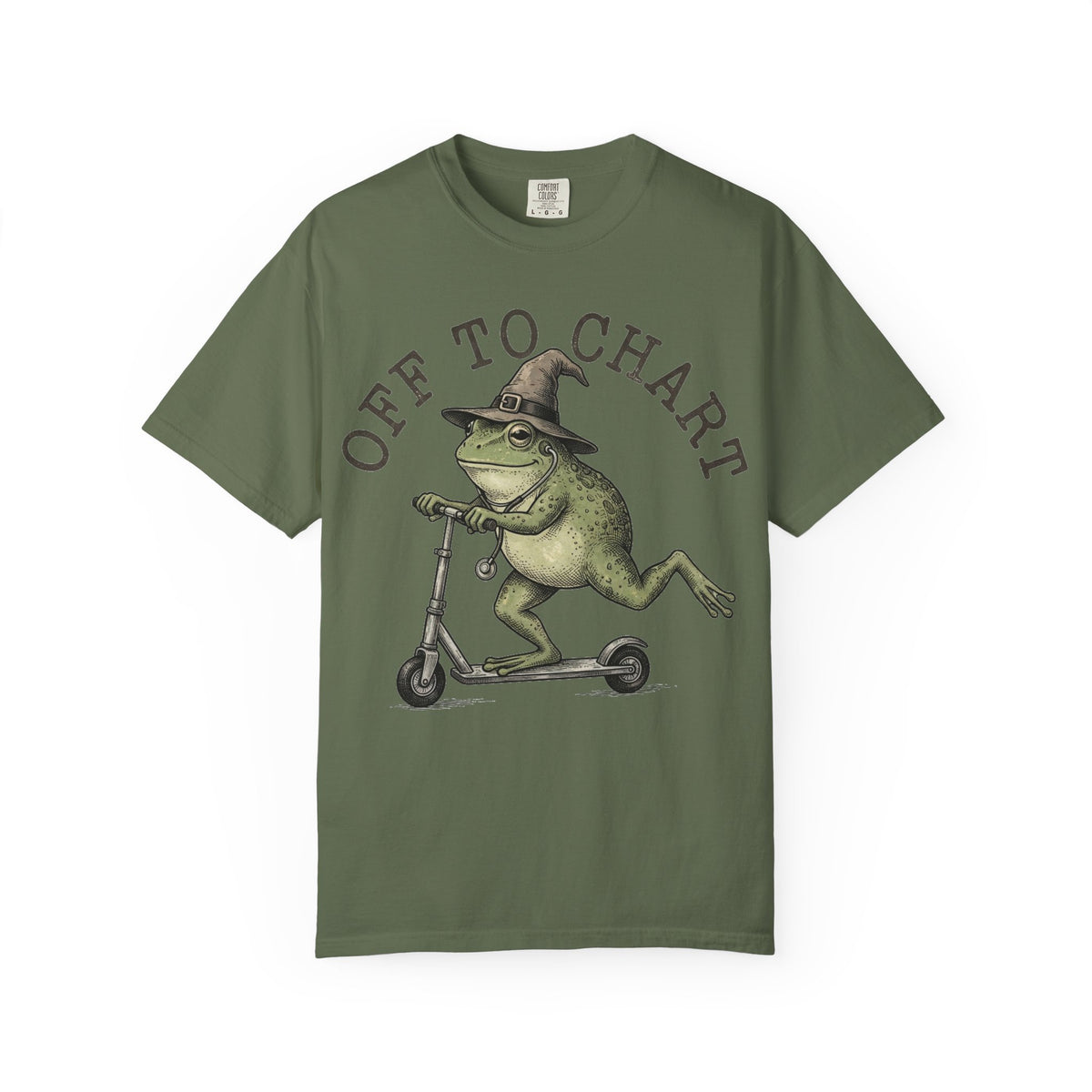 Off To Chart Bold Shirt, Engraved Frog Nurse Scooter Tee, Funny Night Shift Shirt, Nurse Gift