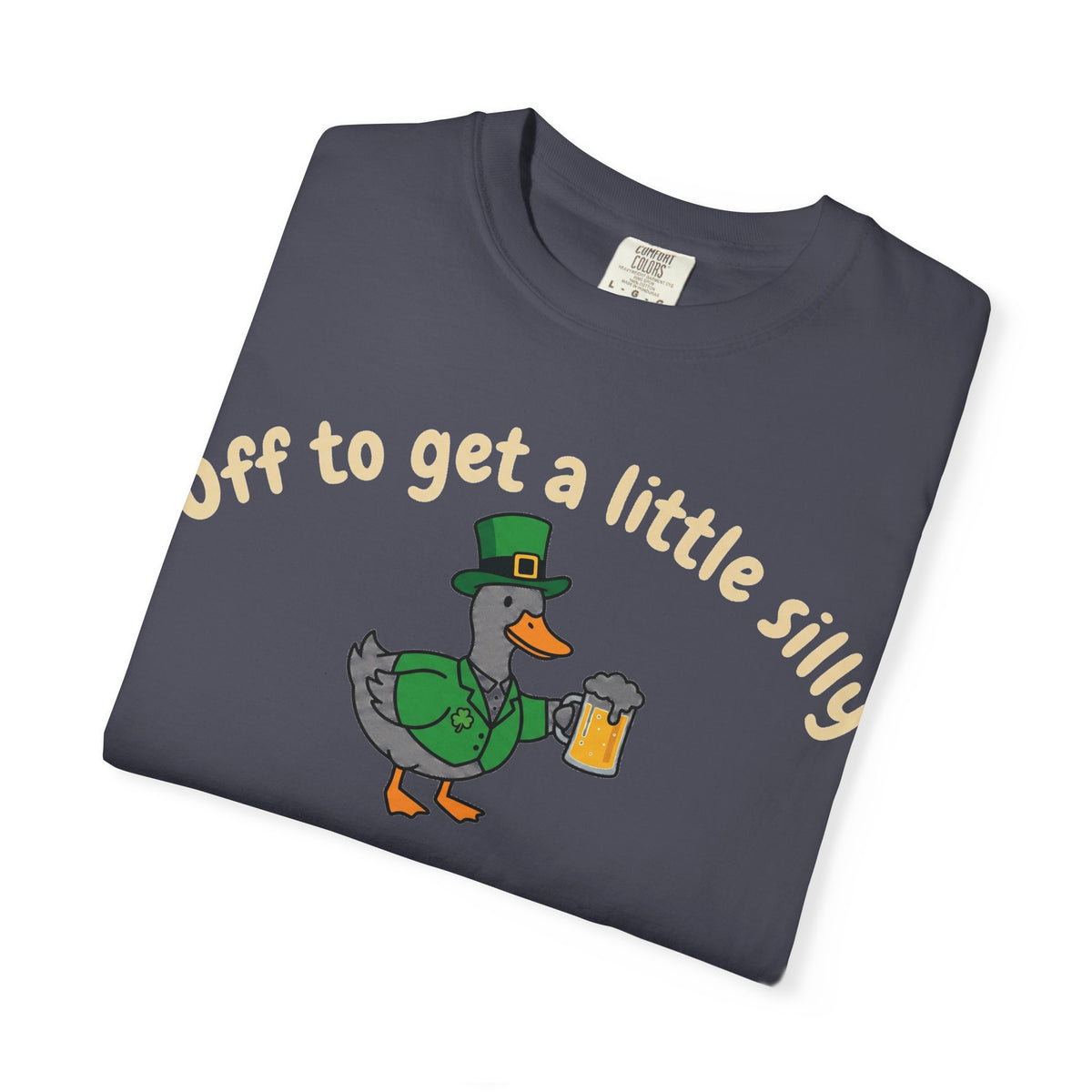 Off To Get A Little Silly Shirt, St Patricks Day Duck Beer Tee, Funny Irish Duck Shirt, Paddys Day Gift