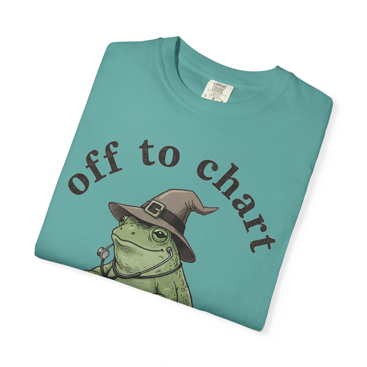 Off To Chart Shirt, Witch Hat Frog Nurse Scooter Tee, Funny Charting RN Shirt, Nurse Gift