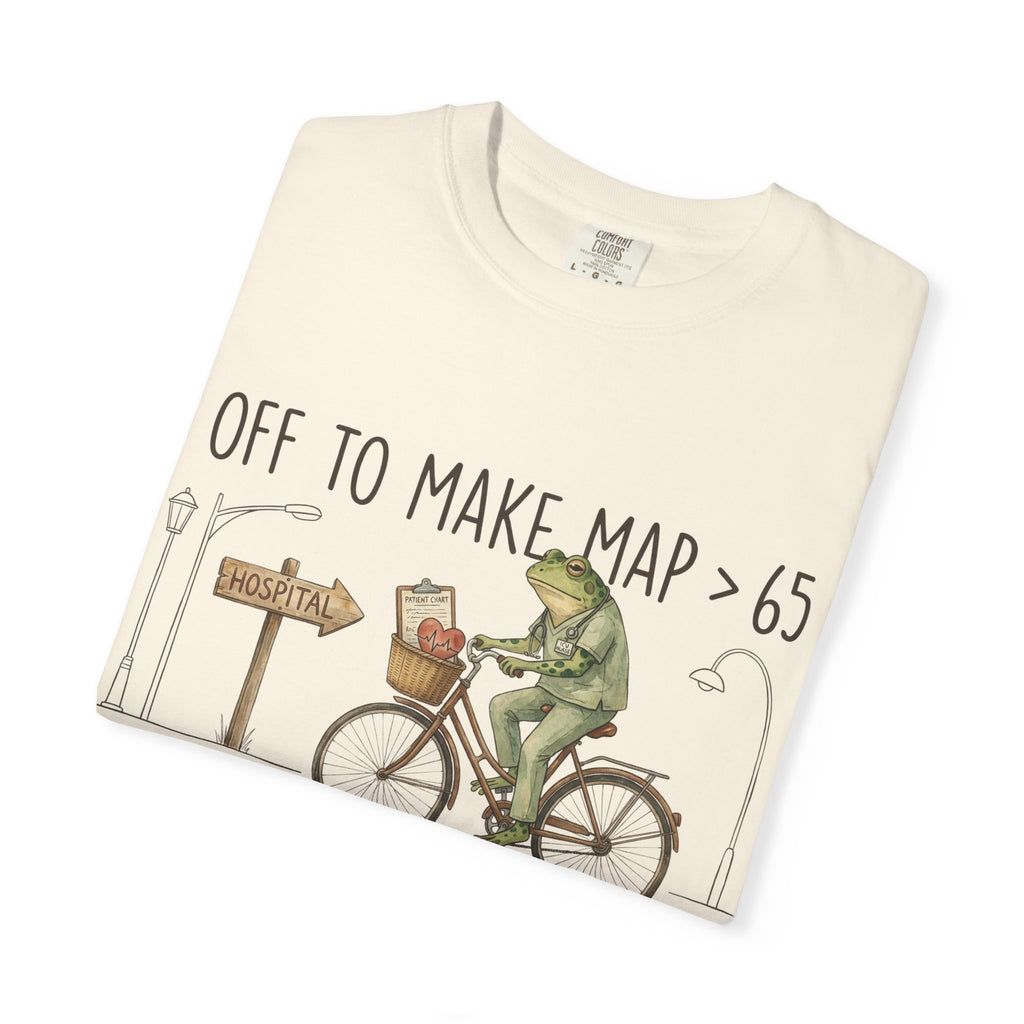 Off To Make MAP Over 65 Shirt, Funny ICU Nurse Frog Tee, Critical Care Nurse Shirt, RN Gift