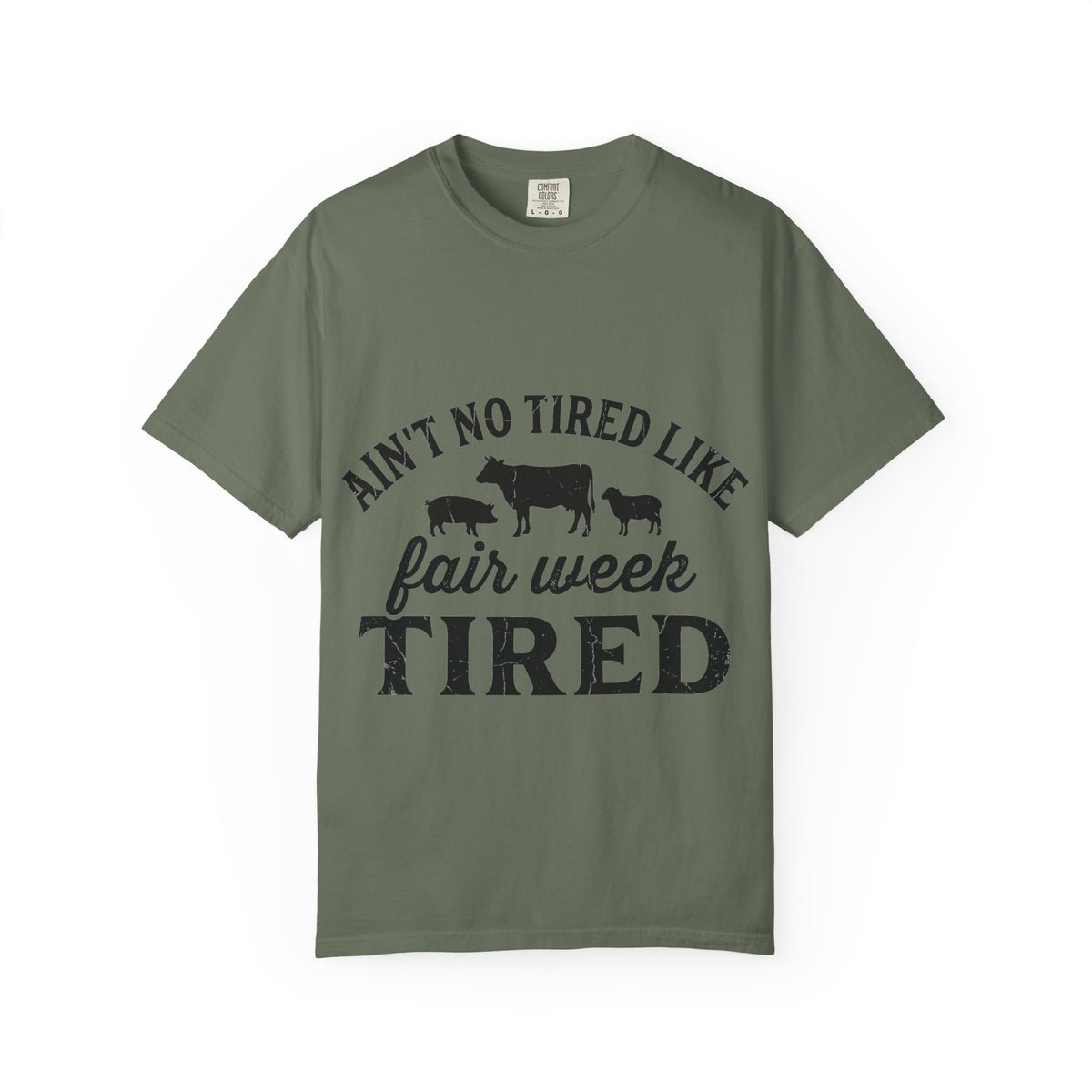 Ain't No Tired Like Fair Week Tired Shirt, Funny Livestock Show Tee, County Fair Mom Shirt, 4H Gift