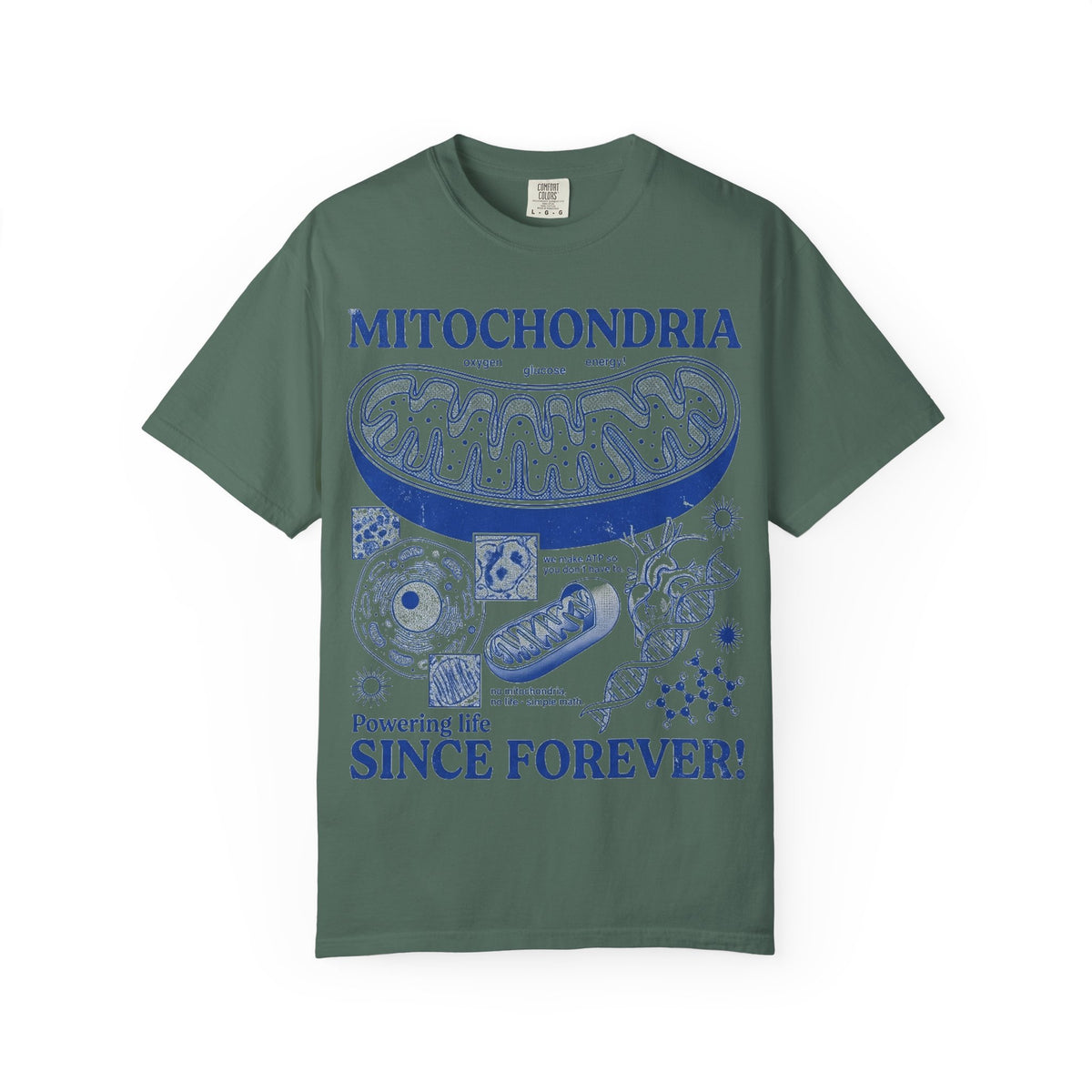 Mitochondria Powering Life Since Forever Shirt, Funny Biology Teacher Tee, Science Nerd Shirt, Student Gift