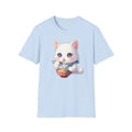 Kawaii Ramen Cat Shirt, Cute Anime Noodle Cat Tee, Fluffy White Cat Shirt, Ramen Lover Gift