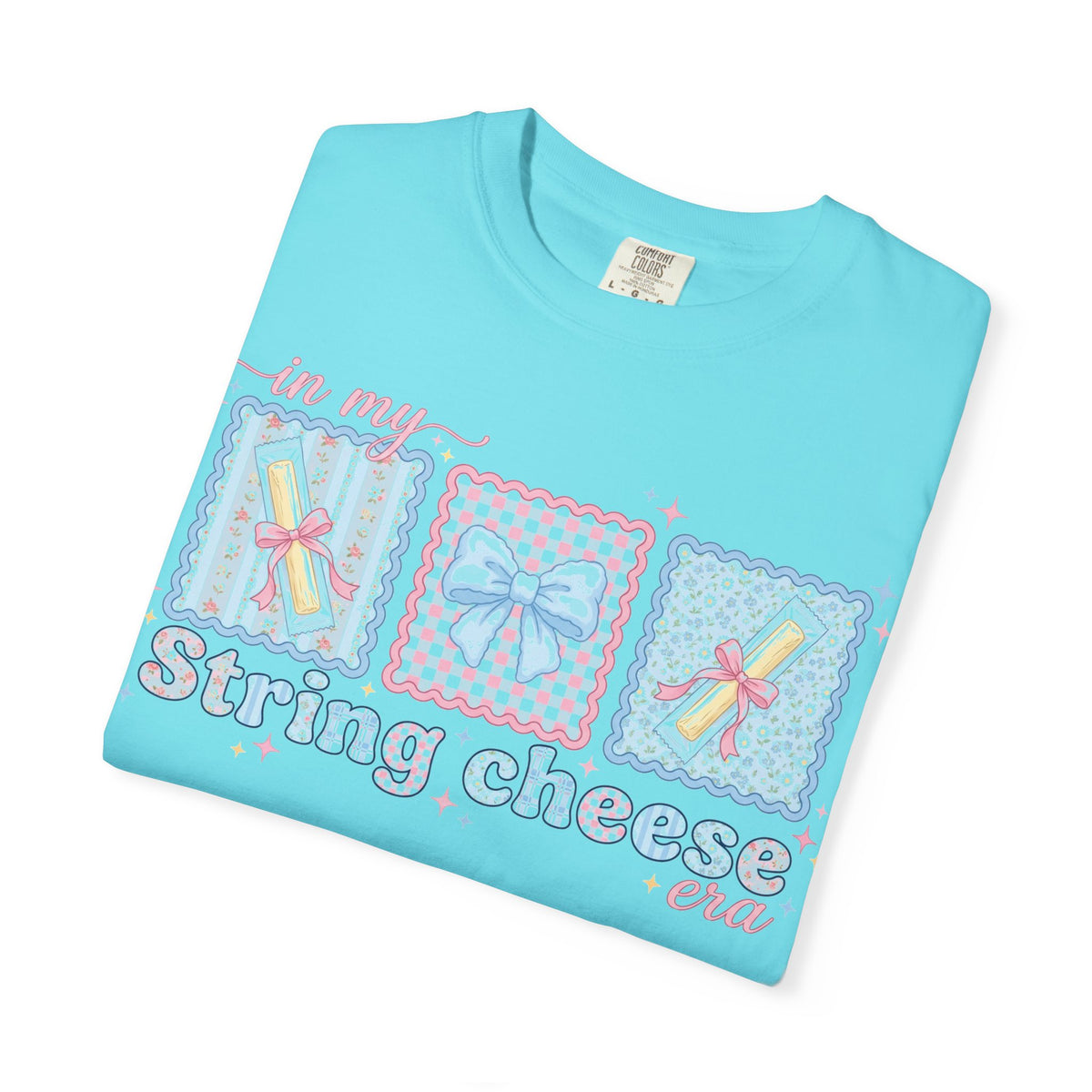 In My String Cheese Era Shirt, Coquette Bow Snack Tee, Funny Girl Dinner Shirt, Cute Gift