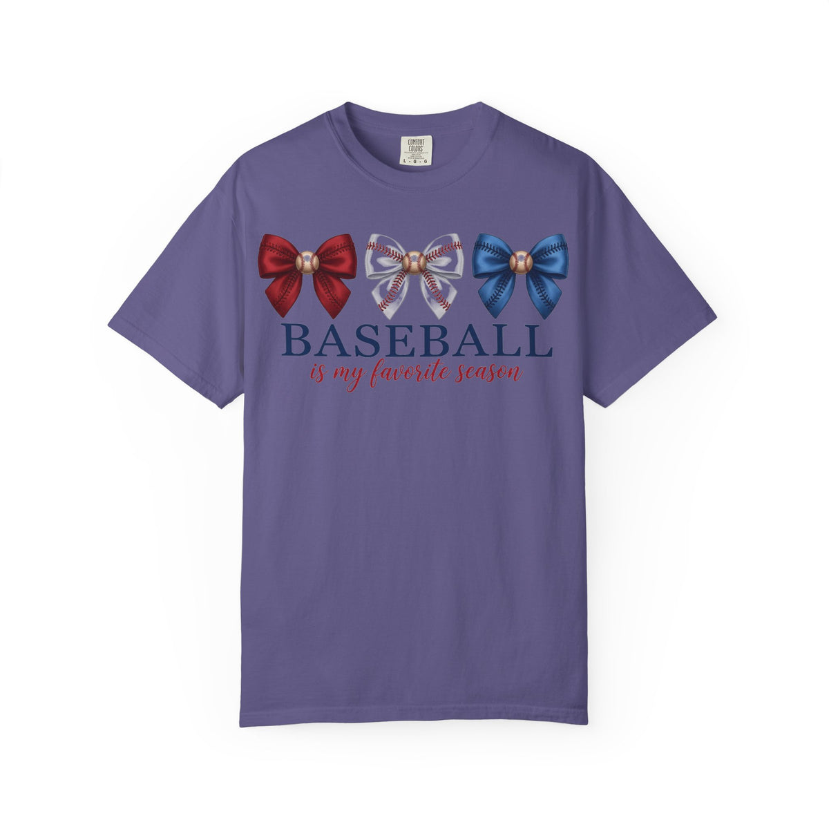 Baseball Is My Favorite Season Shirt, Coquette Baseball Bows Tee, Baseball Mom Shirt, Game Day Gift