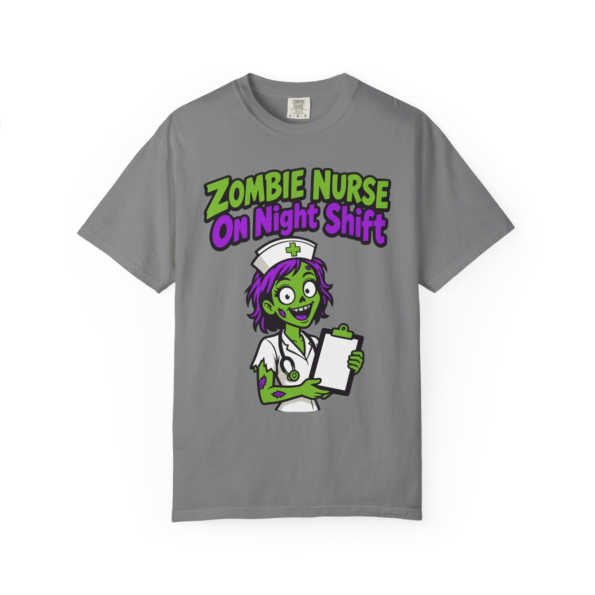 Zombie Nurse On Night Shift Halloween Shirt, Funny Nurse Zombie Tee