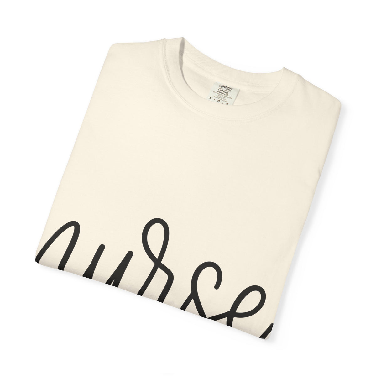 Nurse Script Shirt, Hand Lettered Nurse Heart Tee, Minimal RN Shirt, Nurse Gift